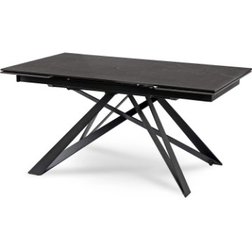 Mebel Elite Стол Maxime, керамический, раскладной, 160–240 см, черный мрамор, ME.MAXIME/CZ/S - Home Club