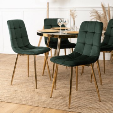 Mebel Elite Стул York, зеленый, велюровый, ME.YORK/Z/ZL/V/K - Home Club
