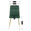 Mebel Elite Стул York, зеленый, велюровый, ME.YORK/Z/ZL/V/K - Home Club, изображение 9