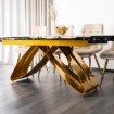 Mebel Elite Стол Luigi, керамический, раскладной, 160–240 см, черный мрамор/золотой, ME.LUIGI/CZ/ZL/S160-240 - Home Club, изображение 7