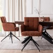 Mebel Elite Вращающееся кресло Akita, красное, из вельвета, ME.AKITA/RD/SZTR/K - Home Club, изображение 2