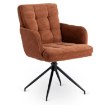Mebel Elite Вращающееся кресло Akita, красное, из вельвета, ME.AKITA/RD/SZTR/K - Home Club, изображение 6