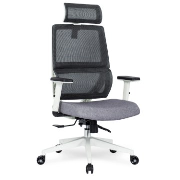 Mebel Elite Вращающееся кресло Nicki, эргономичное, серого цвета, ME.NICKI/B/P/T/FO - Home Club