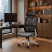 Mebel Elite Обертове крісло Nicki, ергономічне, сіре, ME.NICKI/B/P/T/FO - Home Club, зображення 2