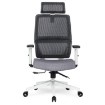 Mebel Elite Обертове крісло Nicki, ергономічне, сіре, ME.NICKI/B/P/T/FO - Home Club, зображення 3
