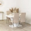 Mebel Elite Стул Molly, бежевый, велюровый, ME.MOLLY/BZ/CH/V/K - Home Club, изображение 4
