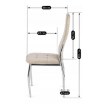 Mebel Elite Стул Molly, бежевый, велюровый, ME.MOLLY/BZ/CH/V/K - Home Club, изображение 10