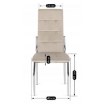 Mebel Elite Стул Molly, бежевый, велюровый, ME.MOLLY/BZ/CH/V/K - Home Club, изображение 11