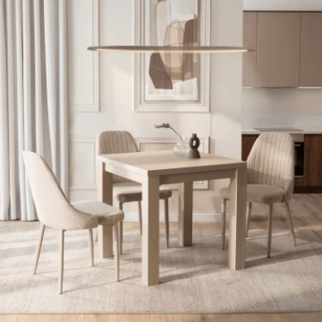 Mebel Elite Розкладний стіл Max 80–160 см, горіх макадамія, W.MAX/OM/S - Home Club
