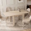 Mebel Elite Раздвижной стол Max 80–160 см, орех макадамия, W.MAX/OM/S - Home Club, изображение 3