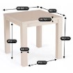 Mebel Elite Раздвижной стол Max 80–160 см, орех макадамия, W.MAX/OM/S - Home Club, изображение 9