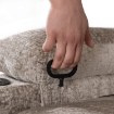 Mebel Elite Розкладне крісло з функцією масажу Box, бежеве, велюрове, ME.BOX/BZ/V/FW - Home Club, зображення 15