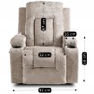 Mebel Elite Розкладне крісло з функцією масажу Box, бежеве, велюрове, ME.BOX/BZ/V/FW - Home Club, зображення 18