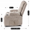 Mebel Elite Розкладне крісло з функцією масажу Box, бежеве, велюрове, ME.BOX/BZ/V/FW - Home Club, зображення 19