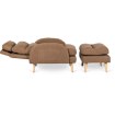 Mebel Elite Кресло для отдыха Henry с подставкой для ног, коричневое, ME.HENRY/BR/T/FW - Home Club, изображение 4