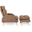 Mebel Elite Кресло для отдыха Henry с подставкой для ног, коричневое, ME.HENRY/BR/T/FW - Home Club, изображение 6
