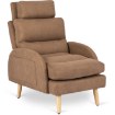 Mebel Elite Кресло для отдыха Henry с подставкой для ног, коричневое, ME.HENRY/BR/T/FW - Home Club, изображение 8