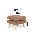 Mebel Elite Кресло для отдыха Henry с подставкой для ног, коричневое, ME.HENRY/BR/T/FW - Home Club, изображение 12