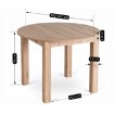 Mebel Elite Стол Harry, раскладной, 102–142 см, дуб Artisan, W.HARRY/DA/S - Home Club, изображение 7