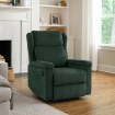 Mebel Elite Раскладной массажный кресло Sebastian, зеленое, из вельвета, ME.SEBASTIAN/Z/SZTR/FW - Home Club, изображение 2