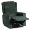 Mebel Elite Раскладной массажный кресло Sebastian, зеленое, из вельвета, ME.SEBASTIAN/Z/SZTR/FW - Home Club, изображение 3