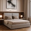 Mebel Elite Кровать 140x200 «Marsylia» с ящиком для вещей, серая, велюровая, ME.MARSYLIA/140/P/V/LOZZPOJ - Home Club, изображение 2