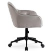 Mebel Elite Вращающееся кресло Konor, серый/чёрный, велюр, ME.KONOR/P/CZ/V/FO - Home Club, изображение 4