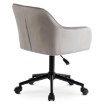 Mebel Elite Вращающееся кресло Konor, серый/чёрный, велюр, ME.KONOR/P/CZ/V/FO - Home Club, изображение 5