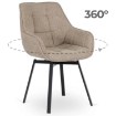 Mebel Elite Вращающееся кресло Luna 2, бежевого цвета, ME.LUNA2/BZ/T/K - Home Club