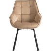Mebel Elite Обертове крісло Luna, бежеве, велюрове, ME.LUNA/BZ/V/K - Home Club, зображення 7