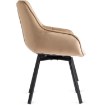 Mebel Elite Обертове крісло Luna, бежеве, велюрове, ME.LUNA/BZ/V/K - Home Club, зображення 8