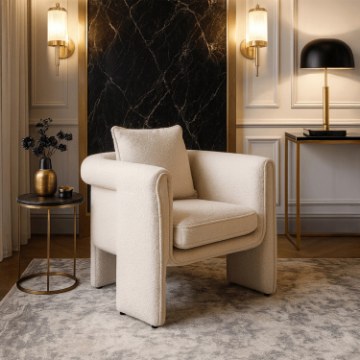 Mebel Elite Крісло Gala кремового кольору, ME.GALA/BZ/T/FW - Home Club