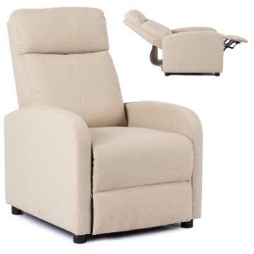 Mebel Elite Раскладной кресло Danny, бежевого цвета, ME.DANNY2/BZ/T/FW - Home Club