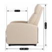 Mebel Elite Раскладной кресло Danny, бежевого цвета, ME.DANNY2/BZ/T/FW - Home Club, изображение 15