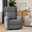 Mebel Elite Розкладне крісло з функцією масажу Sebastian, сіре, тканинне, ME.SEBASTIAN/P/T/FW - Home Club, зображення 2