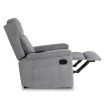 Mebel Elite Розкладне крісло з функцією масажу Sebastian, сіре, тканинне, ME.SEBASTIAN/P/T/FW - Home Club, зображення 7