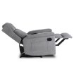 Mebel Elite Розкладне крісло з функцією масажу Sebastian, сіре, тканинне, ME.SEBASTIAN/P/T/FW - Home Club, зображення 8