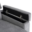 Mebel Elite Розкладне крісло з функцією масажу Sebastian, сіре, тканинне, ME.SEBASTIAN/P/T/FW - Home Club, зображення 14