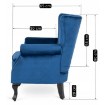Mebel Elite Крісло Mallo, темно-синє, велюрове, ME.MALLO/GR/V/FW - Home Club, зображення 8