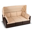 Mebel Elite Комплект садовой мебели Caliente, коричневый/бежевый, ME.CALIENTE/BR/RT/OGR/ZES - Home Club, изображение 4
