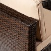 Mebel Elite Комплект садовой мебели Caliente, коричневый/бежевый, ME.CALIENTE/BR/RT/OGR/ZES - Home Club, изображение 6