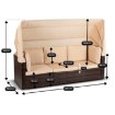 Mebel Elite Комплект садовой мебели Caliente, коричневый/бежевый, ME.CALIENTE/BR/RT/OGR/ZES - Home Club, изображение 13