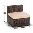 Mebel Elite Комплект садовой мебели Caliente, коричневый/бежевый, ME.CALIENTE/BR/RT/OGR/ZES - Home Club, изображение 14