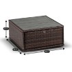 Mebel Elite Комплект садовой мебели Caliente, коричневый/бежевый, ME.CALIENTE/BR/RT/OGR/ZES - Home Club, изображение 15
