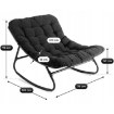 Mebel Elite Кресло-качалка Aurora, чёрное, ME.AURORA/CZ/T/FW - Home Club, изображение 9