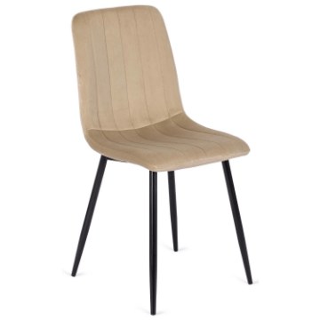 Mebel Elite Стілець Ibis, бежевий, велюровий, ME.IBIS/BZ/V/K - Home Club