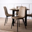 Mebel Elite Стілець Ibis, бежевий, велюровий, ME.IBIS/BZ/V/K - Home Club, зображення 3