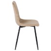 Mebel Elite Стілець Ibis, бежевий, велюровий, ME.IBIS/BZ/V/K - Home Club, зображення 6