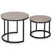 Mebel Elite Набір столиків Rocky, бетон/чорний, ME.ROCKY/BET/CZ/L - Home Club, зображення 6