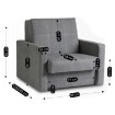 Mebel Elite Одноместное кресло-кровать Milan 1, серого цвета, PPHUE.MAJA1/POLARIS19/FW - Home Club, изображение 12